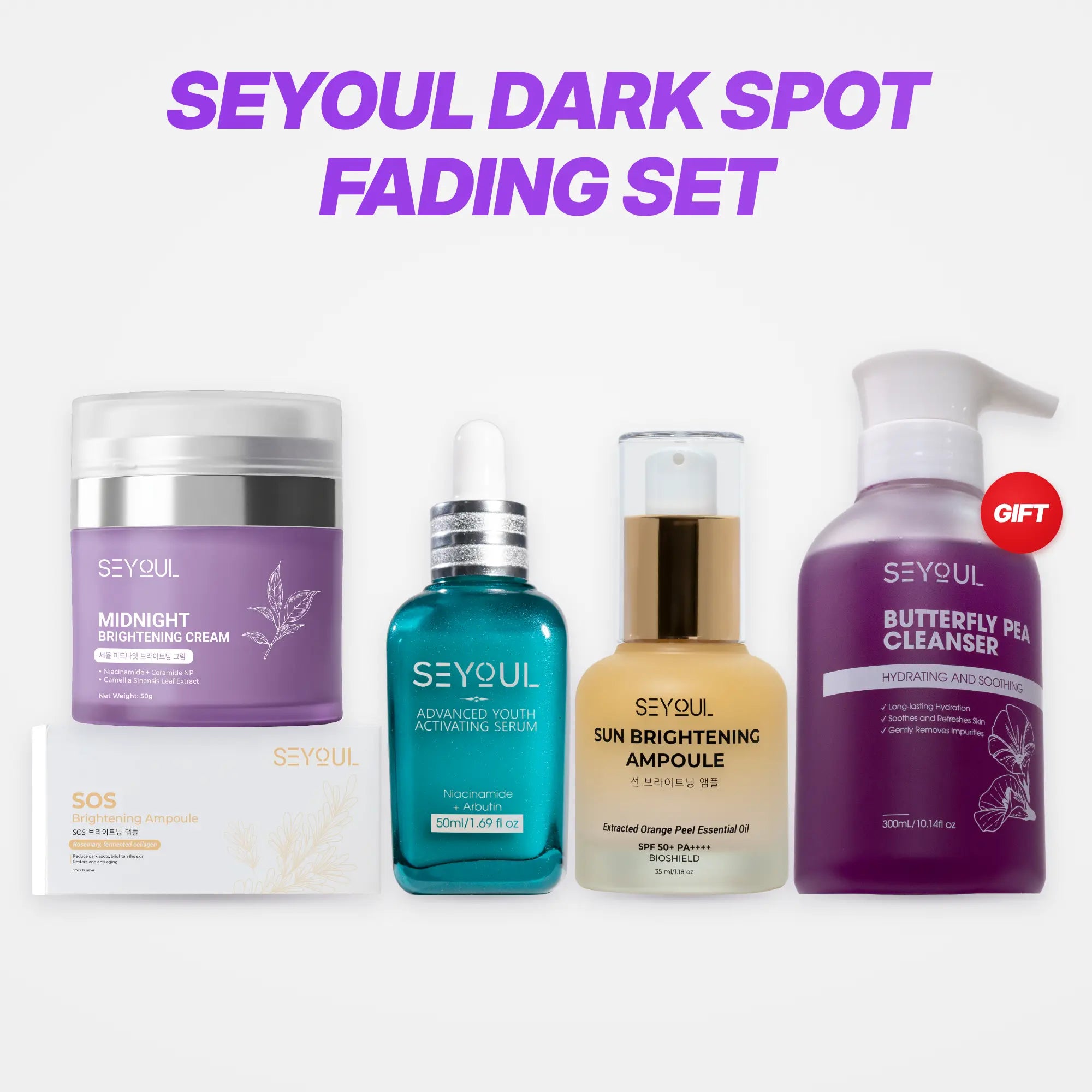 SEYOUL Dark Spot Fading Set – Rutin Pudarkan Tompok Gelap & Bintik Hitam | Kulit Tampak Cerah & Sekata