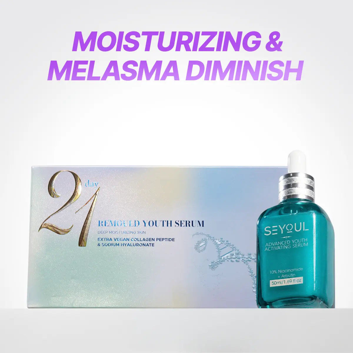 SEYOUL Combo Moisturizing & Melasma Diminish/Deep Cleansing/Brightening/Sunscreen Defense - Penghantaran Percuma