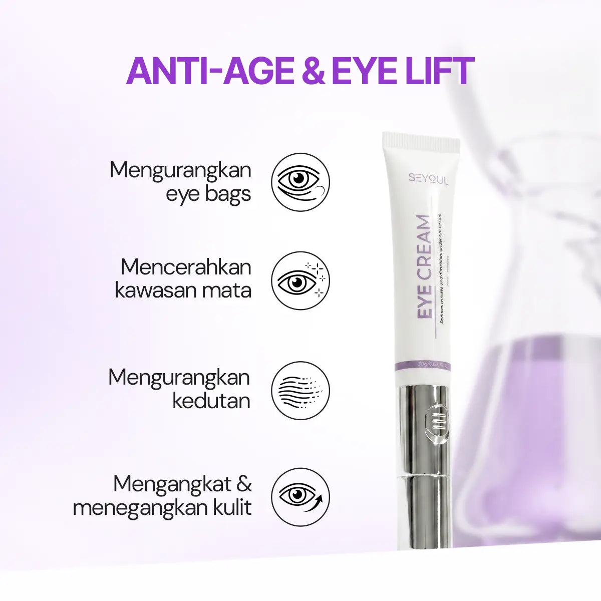 SEYOUL Eye Cream with Cold Ion Vibration Massage