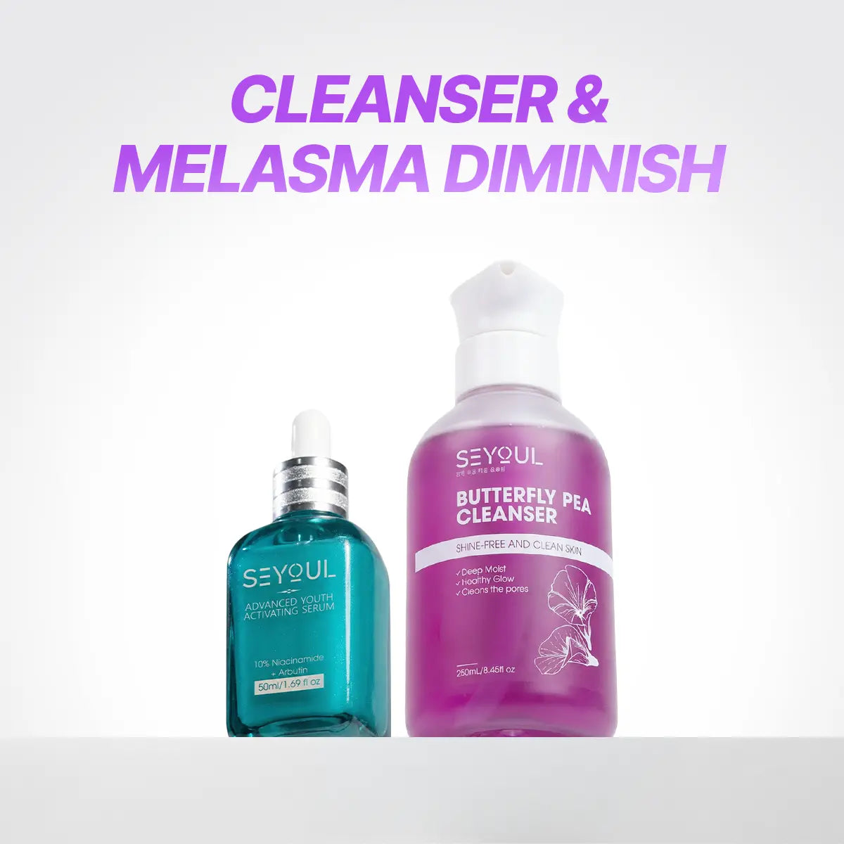 SEYOUL Combo Cleanser & Sunscreen Defense/Melasma Diminish/Glowing/Moisturizing