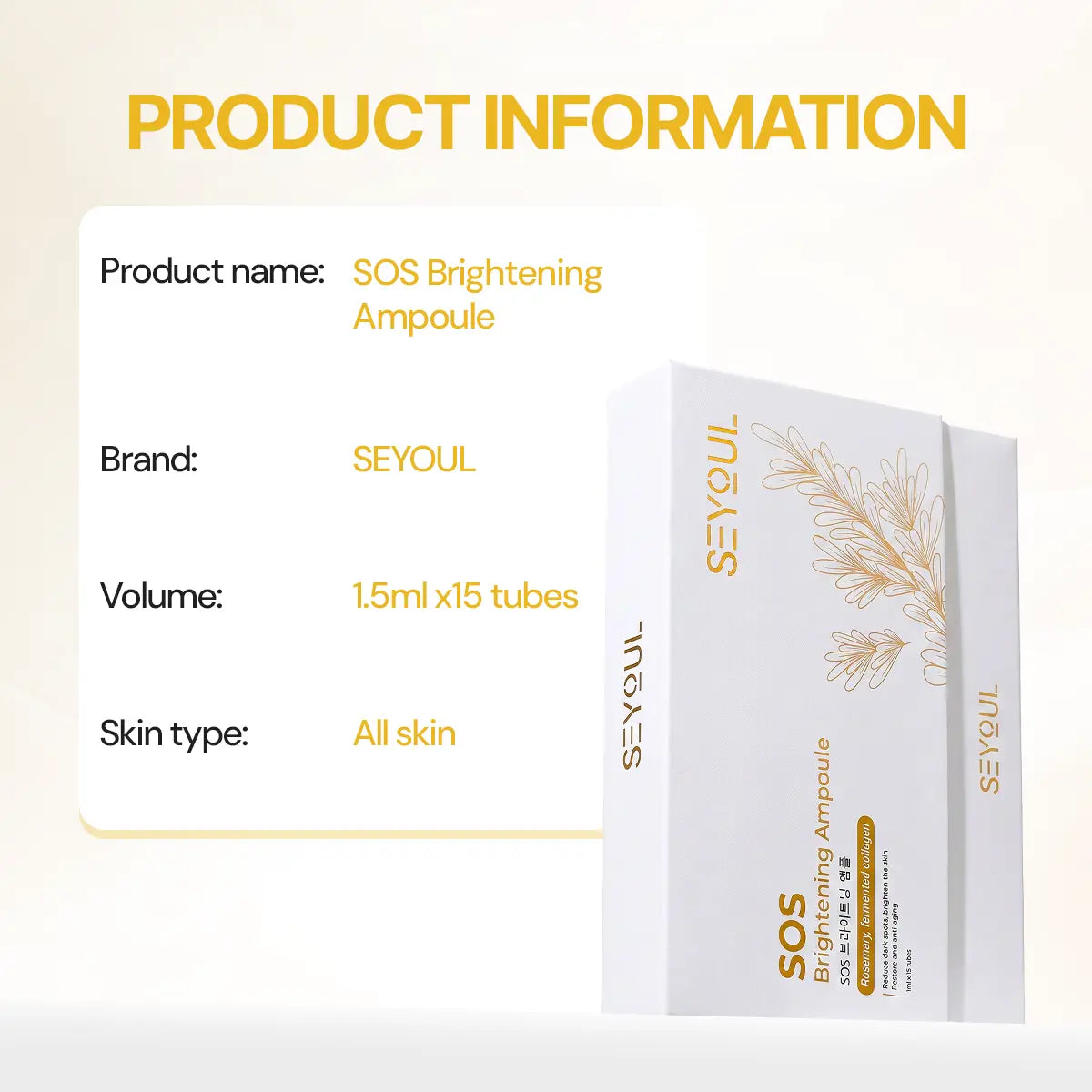 SEYOUL SOS Brightening Ampoule