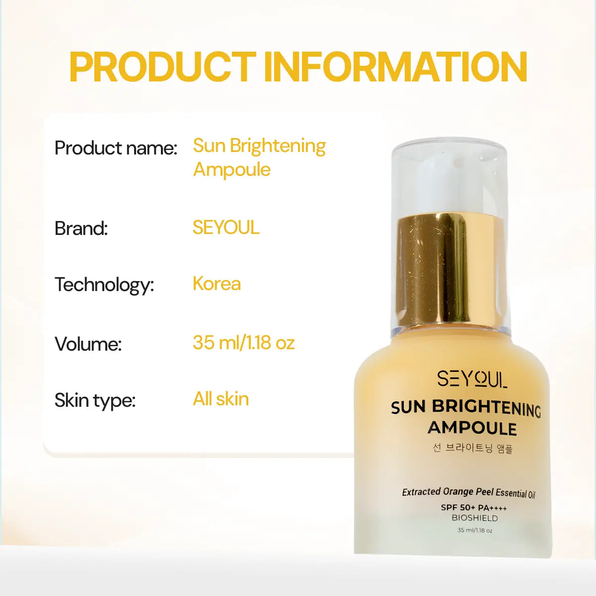 SEYOUL Sun Brightening Ampoule