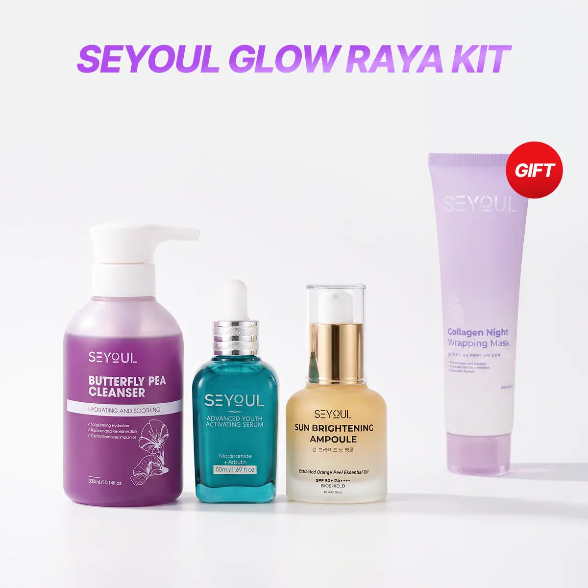 SEYOUL Glow Raya Kit [Hadiah Percuma Night Collagen Mask]