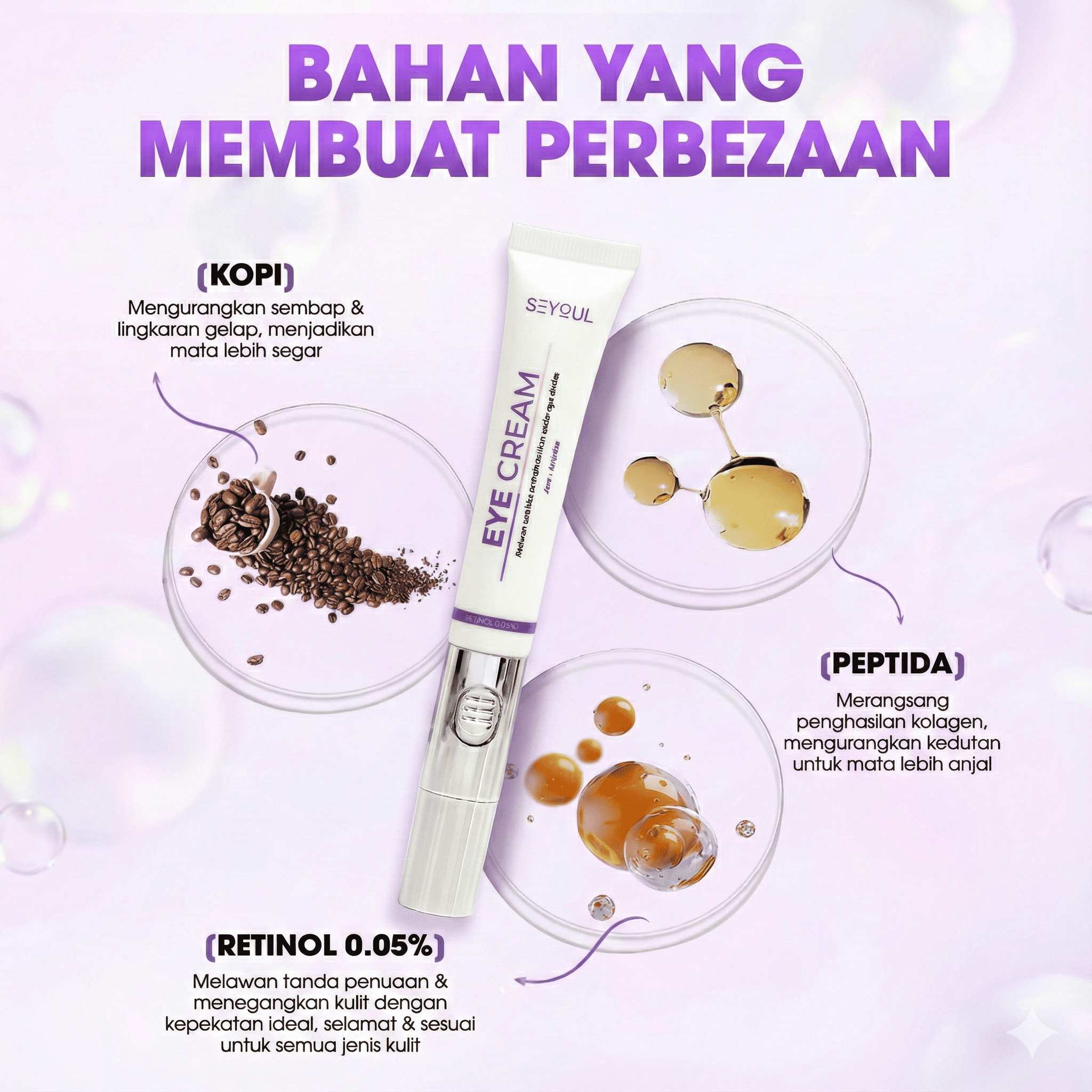 SEYOUL Eye Cream with Cold Ion Vibration Massage