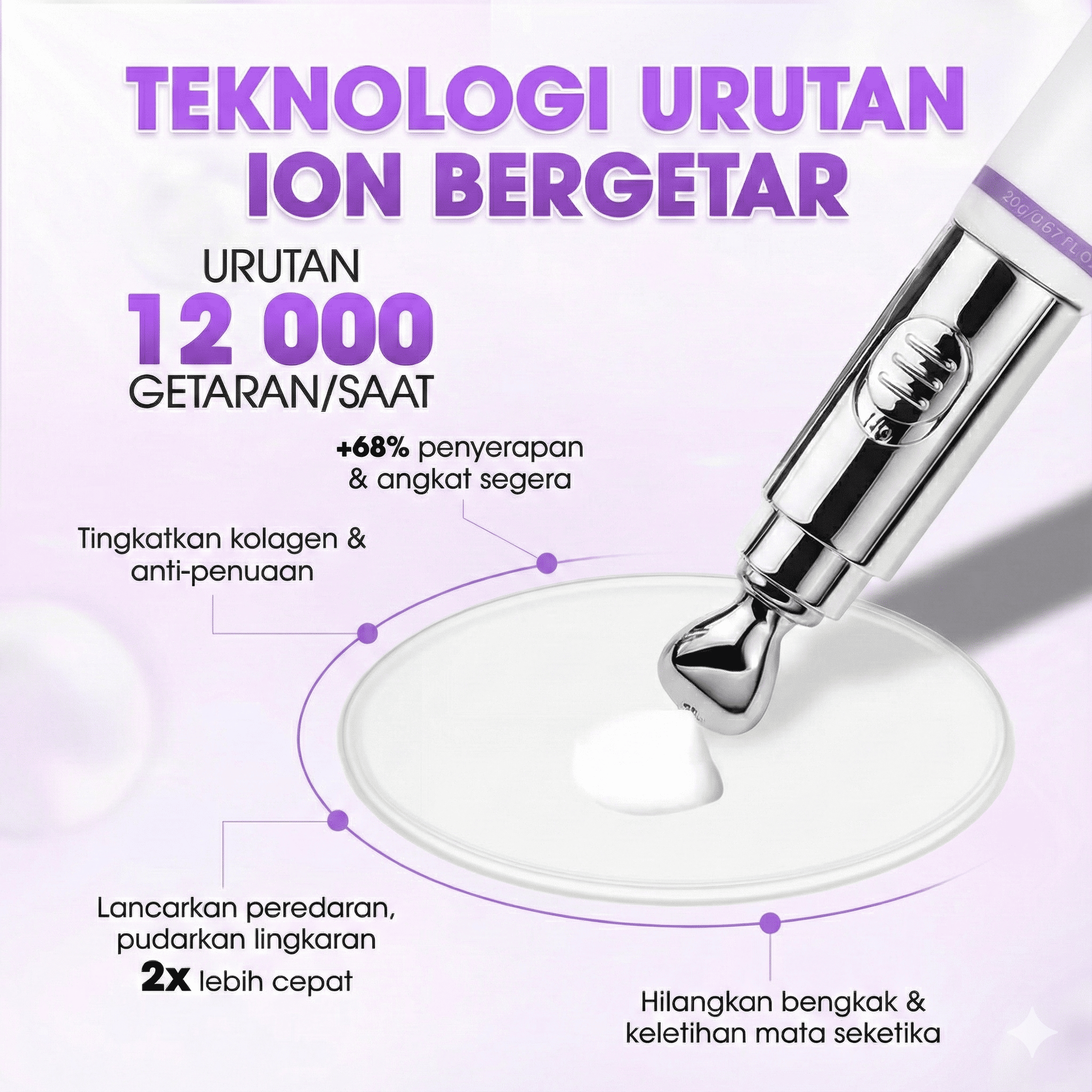 SEYOUL Eye Cream with Cold Ion Vibration Massage