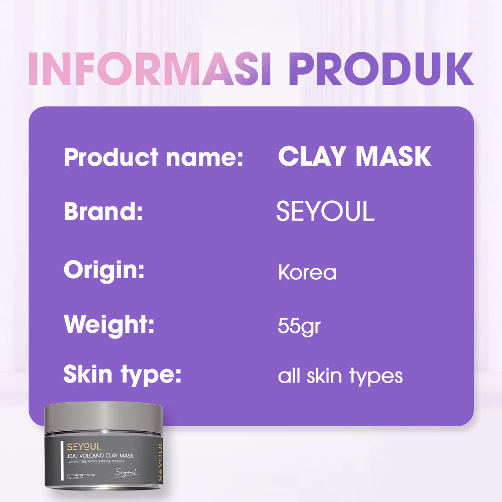 Seyoul Volcanic Ash Clay Mask