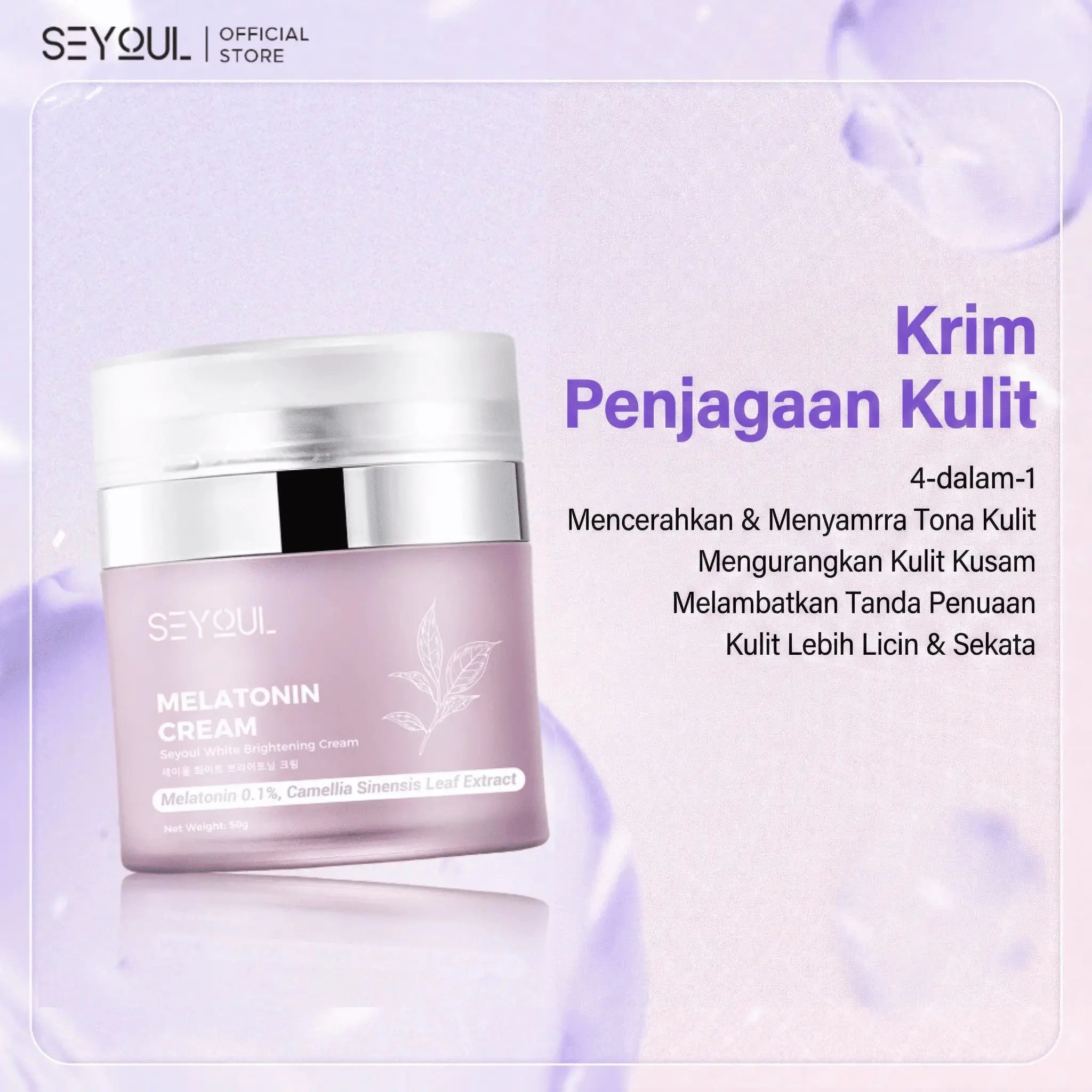 SEYOUL Advanced Serum + Melatonin Night Cream [FREE Gift RM80]