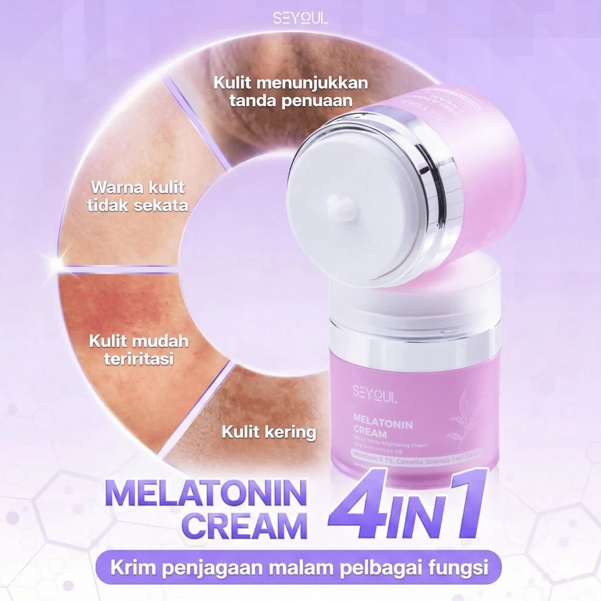 SEYOUL Advanced Serum + Melatonin Night Cream [FREE Gift RM80]