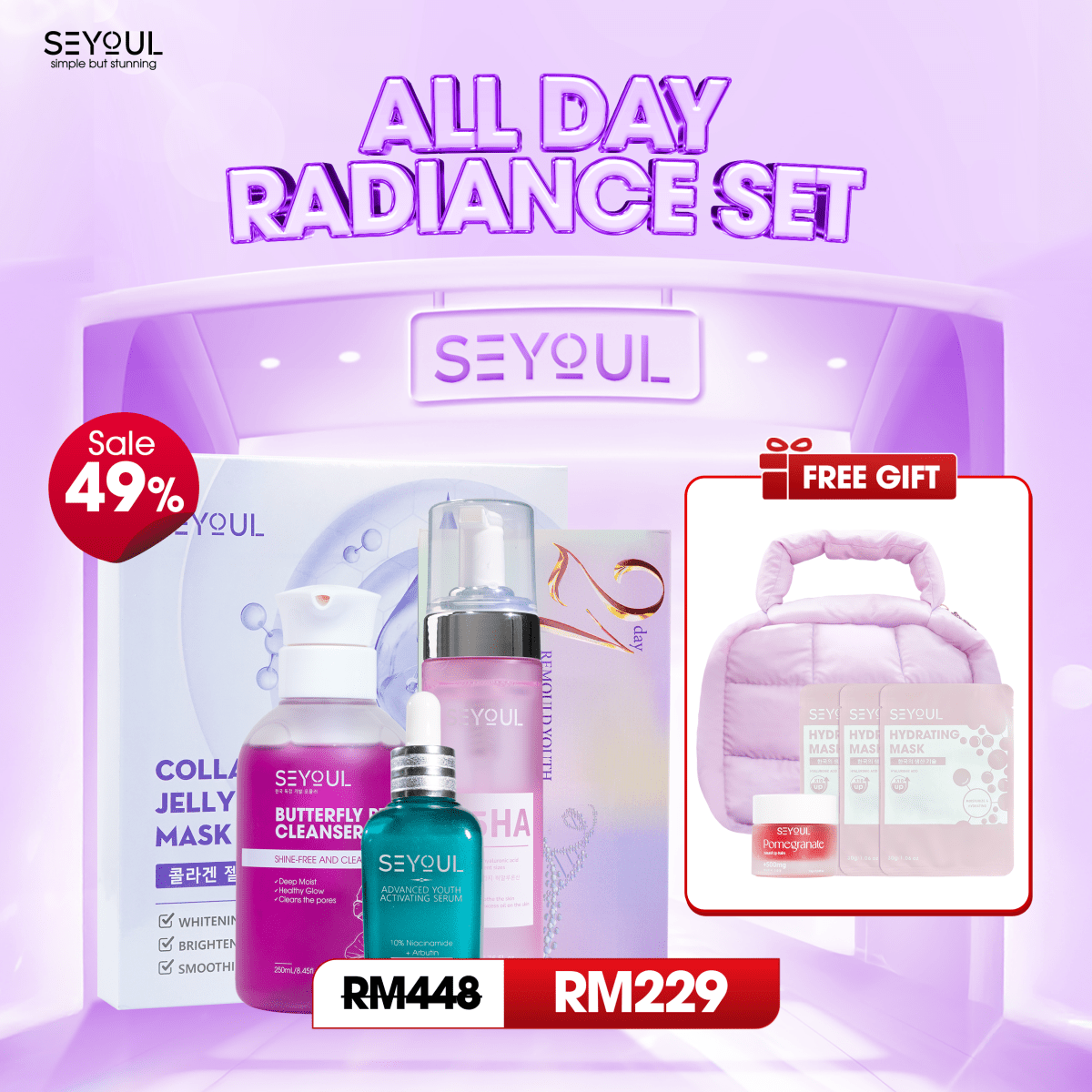 SEYOUL ALL DAY RADIANCE SET - Seyoul - Malaysia OfficialTMDT-1P(0167)-1P(0041)-3P(0372)-1P(0330)-1P(0034)-1P(0019)-1P(0508)