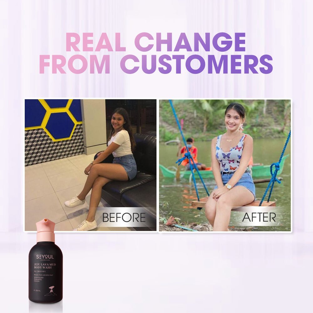 SEYOUL Cherry Blossom Body Lotion & Volcanic Clay Shower Gel Combo - Seyoul - Malaysia OfficialTMDT - 1P(0279)