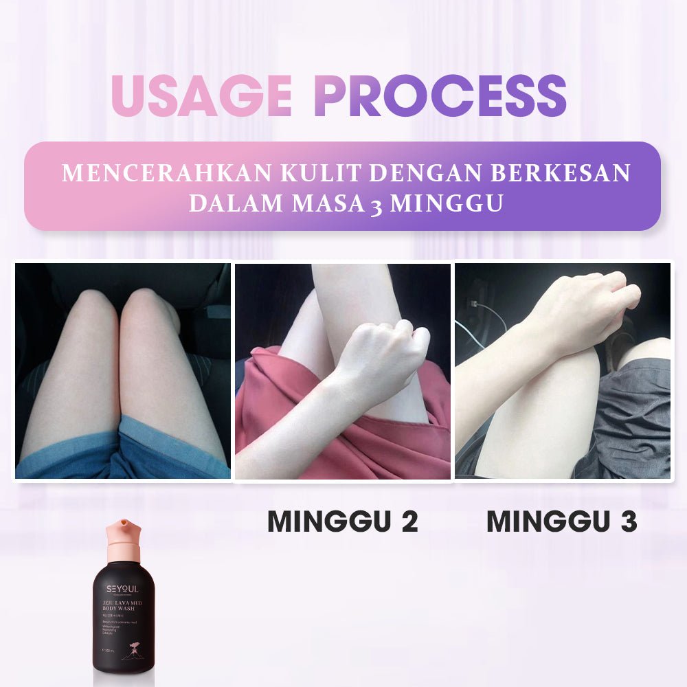 SEYOUL Cherry Blossom Body Lotion & Volcanic Clay Shower Gel Combo - Seyoul - Malaysia OfficialTMDT - 1P(0279)