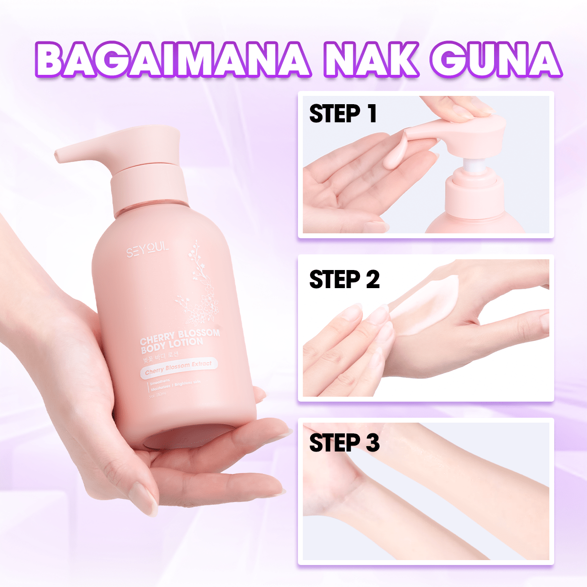 SEYOUL Cherry Blossom Body Lotion - Seyoul - Malaysia OfficialTMDT - 1P(0498)