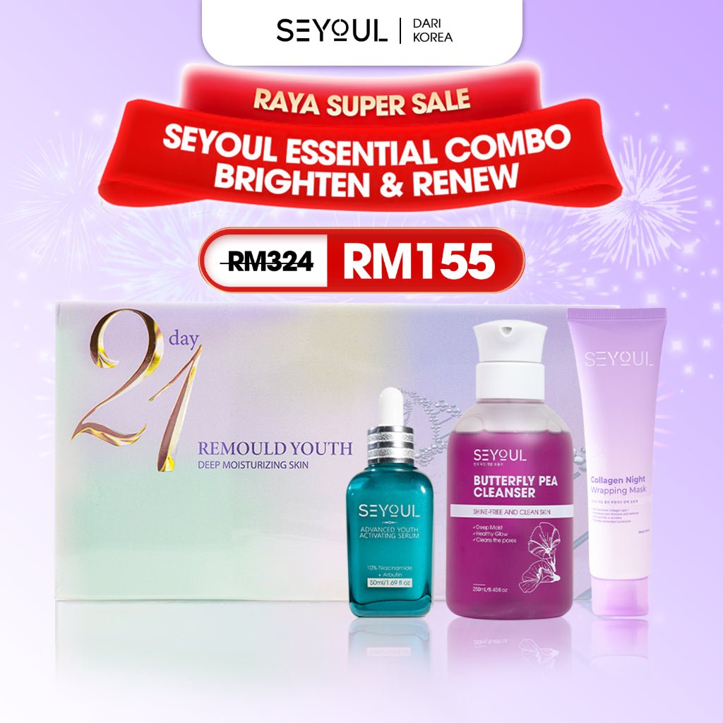 SEYOUL Essential Combo - Brighten & Renew - Seyoul - Malaysia OfficialTMDT - 1P(0167) - 1P(0034) - 1P(0027) - 1P(0370)