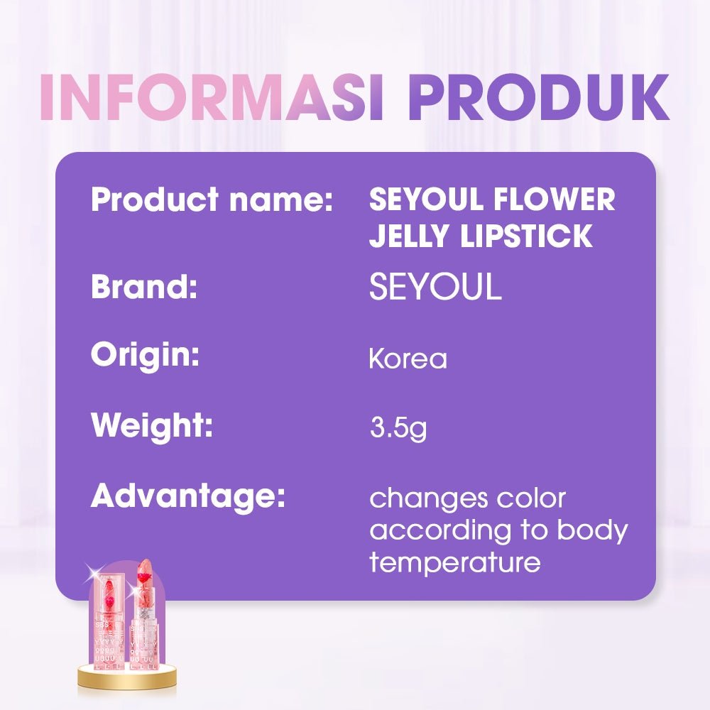 SEYOUL Flower Jelly Lipstick - Seyoul - Malaysia OfficialTMDT-1P(0020)