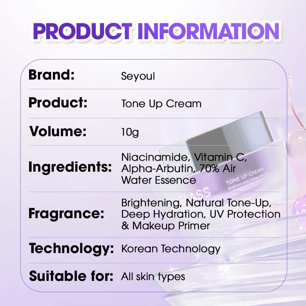 SEYOUL Glass Skin Tone - Up Cream - Seyoul - Malaysia OfficialTMDT-1P(0548)