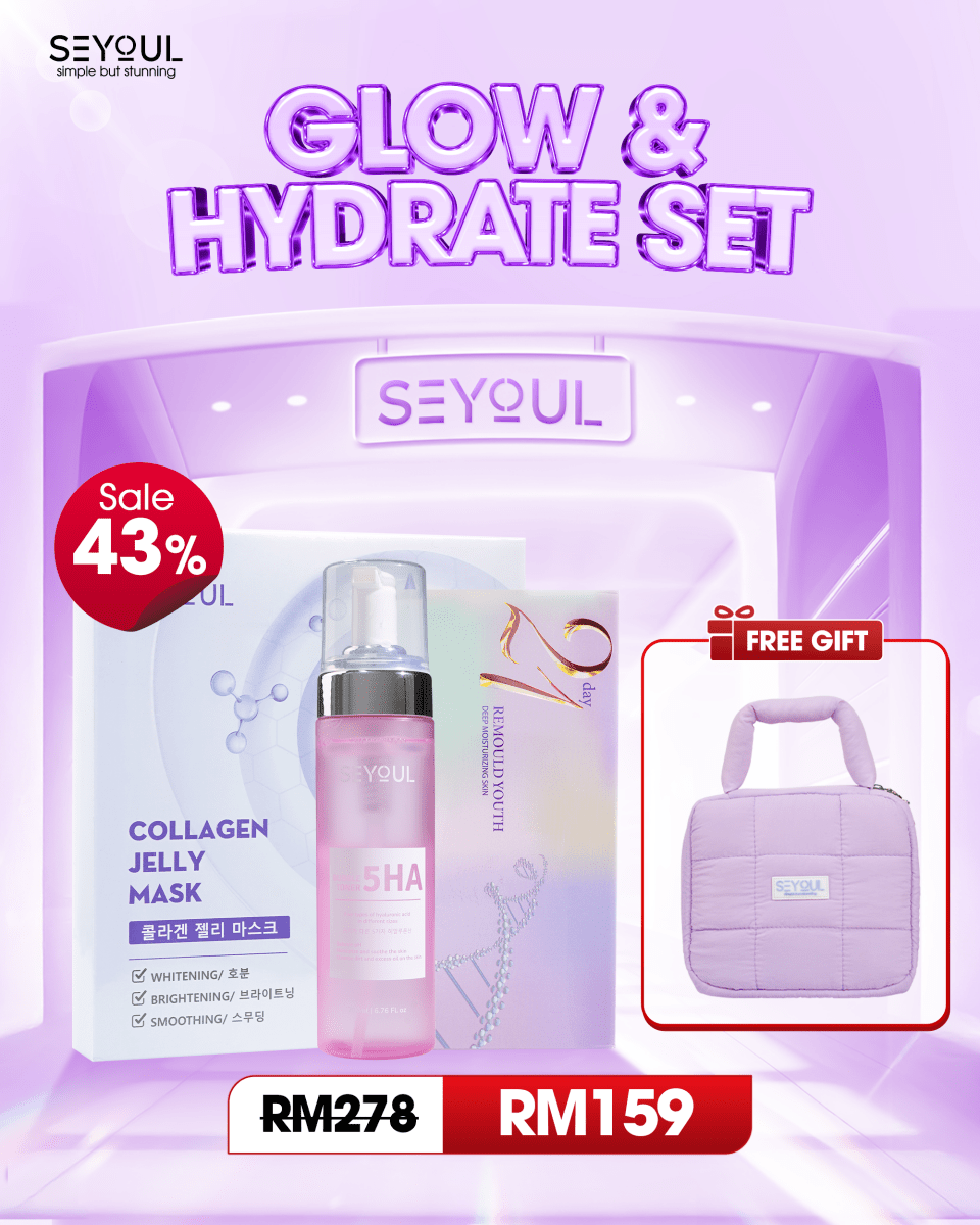 SEYOUL GLOW & HYDRATE SET - Seyoul - Malaysia OfficialTMDT - 1P(0330) - 1P(0034) - 1P(0019) - 1P(0508)