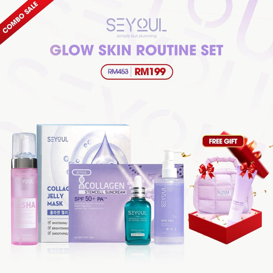 SEYOUL Glow Skin Routine Set - Seyoul - Malaysia OfficialTMDT - 1P(0167) - 1P(0019) - 1P(0330) - 1P(0004) - 1P(0362) - 1P(0027) - 1P(0508).