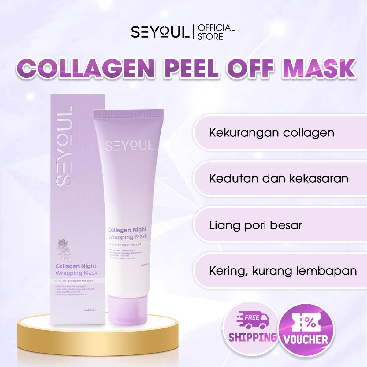 SEYOUL Night Collagen Mask - Seyoul - Malaysia OfficialTMDT - 1P(0027)