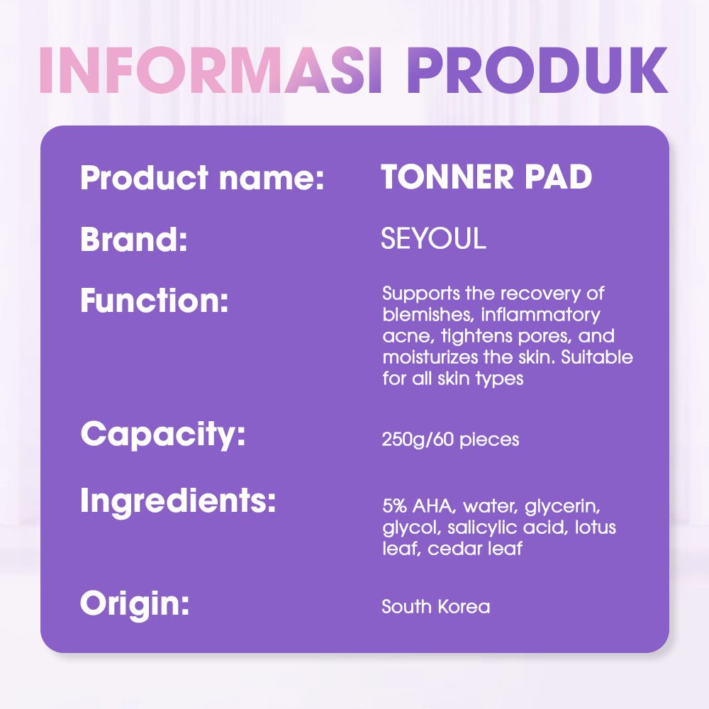 SEYOUL Toner Pad - Seyoul - Malaysia OfficialTMDT - 1P(0496)