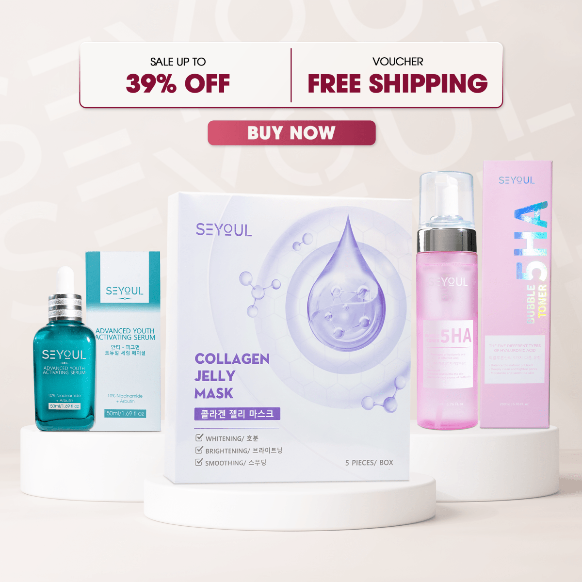 SEYOUL Ultimate 7 - Day Glow Set - Seyoul - Malaysia OfficialTMDT - 1P(0167) - 1P(0019) - 1P(0330) - 1P(0508)